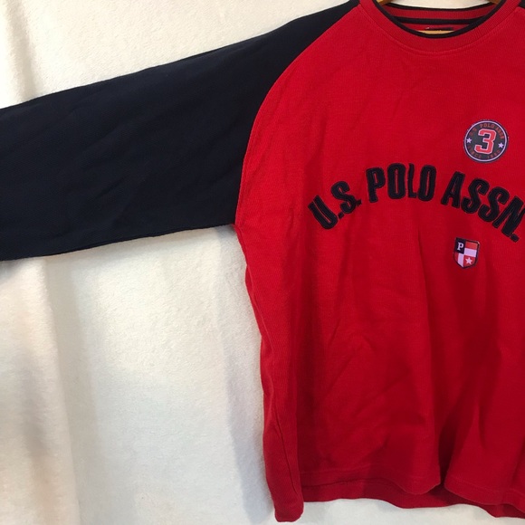 Vintage US Polo Assn cotton crewneck bomber style sweater chest logo and crest - Picture 3 of 8